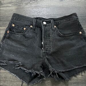 Levi's Black Jean Shorts for Women
